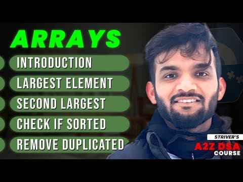 Mastering Array Algorithms: A Comprehensive DSA Learning Path